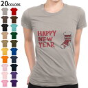 Iׂ20J[ tVc fB[X  fUC S M L TVc eB[Vc T shirt 017685 NX}X happy@new@year@@C