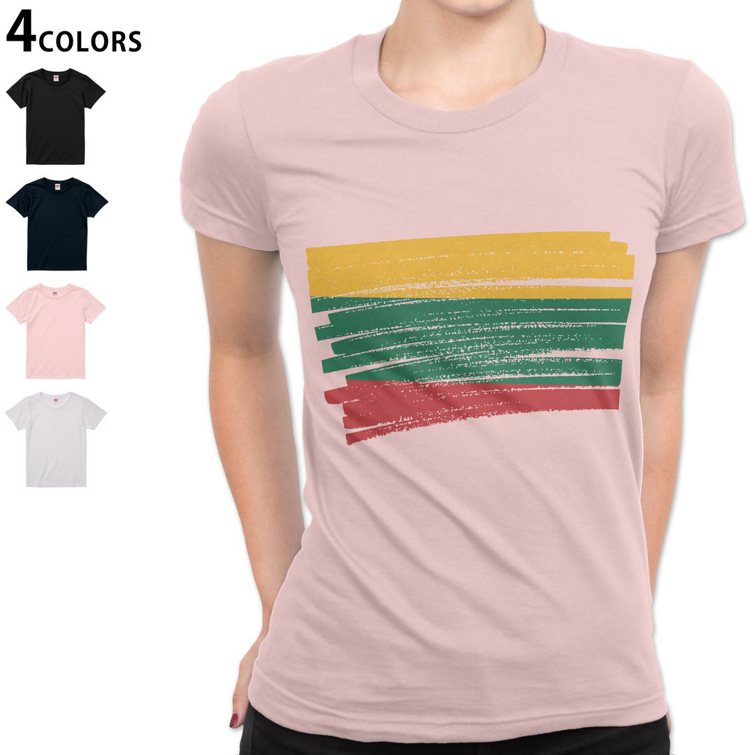 レディースTシャツ半袖綿100％カ...