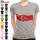 選べる20カラー tシャツ レディース 半袖 デザイン M L Tシャツ ティーシャツ T shirt 018971 turkey トルコ