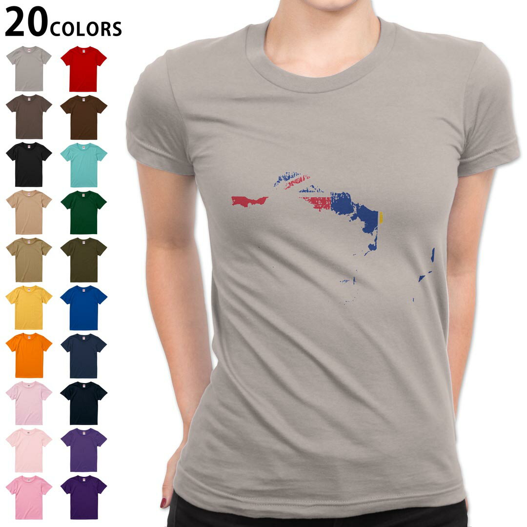 選べる20カラー tシャツ レディース 半袖 デザイン M L Tシャツ ティーシャツ T shirt 018973 turks_and_caicos タークス・カイコス諸島