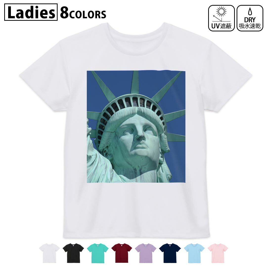 ドライTシャツ 吸水 速乾 DRY 選べる8カラー tシャツ レディース スポーツ ゆったり UV対策 デザイン M..