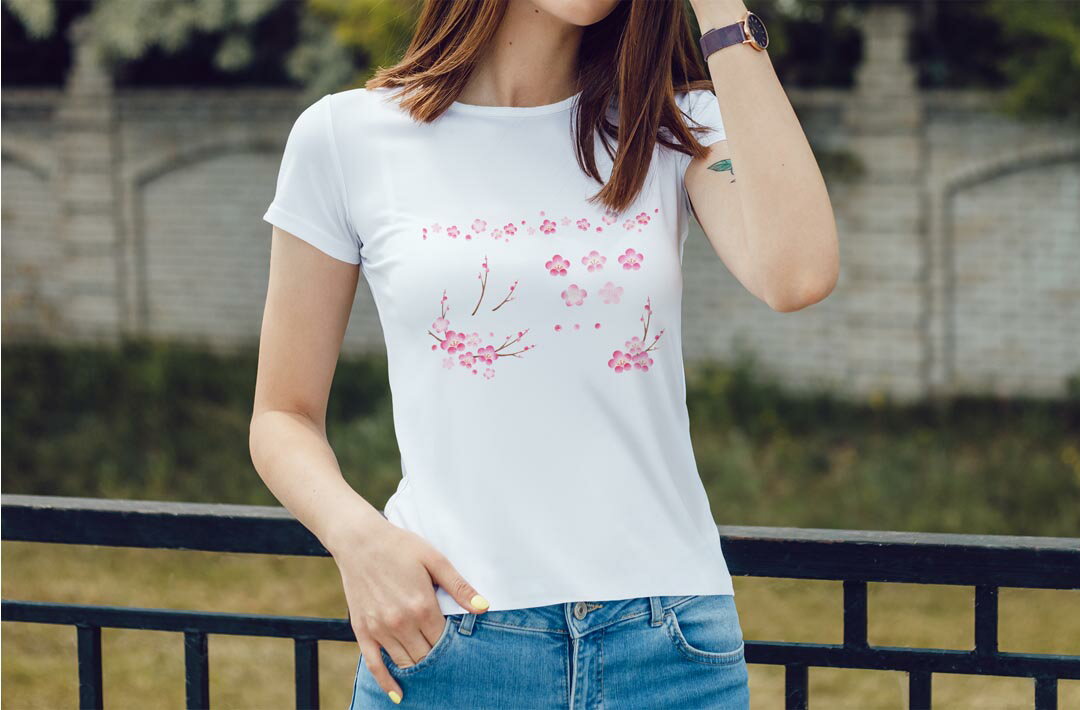 ドライTシャツ 吸水 速乾 DRY 選べる8カラー tシャツ レディース スポーツ ゆったり UV対策 デザイン M L Tシャツ ティーシャツ T shirt015260 春　桜　ランドセル　入学式　こども