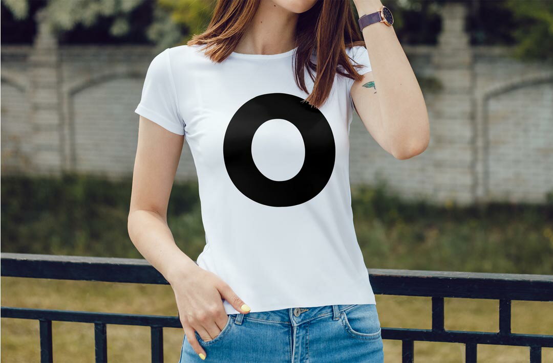 ドライTシャツ 吸水 速乾 DRY 選べる8カラー tシャツ レディース スポーツ ゆったり UV対策 デザイン M L Tシャツ ティーシャツ T shirt019195 文字 o アルファベット