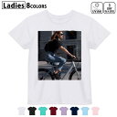 ドライTシャツ 吸水 速乾 DRY 選べる8カラー tシャツ レディース スポーツ ゆったり UV対策 デザイン M L Tシャツ ティーシャツ T shirt023760 自転車 女性 人物