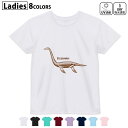 ドライTシャツ 吸水 速乾 DRY 選べる8カラー tシャツ レディース スポーツ ゆったり UV対策 デザイン M L Tシャツ ティーシャツ T shirt035607 ダイナソー 恐竜 Dinosaur プレシオサウルス|詳細画像