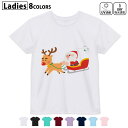 ドライTシャツ 吸水 速乾 DRY 選べる8カラー tシャツ レディース スポーツ ゆったり UV対策 デザイン M L Tシャツ ティーシャツ T shirt009415 クリスマス 冬 サンタ キャラクター