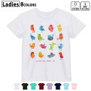 ドライTシャツ 吸水 速乾 DRY 選べる8カラー tシャツ レディース スポーツ ゆったり UV対策 デザイン M L Tシャツ ティーシャツ T shirt009630 鳥 キャラクター 動物