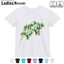 ドライTシャツ 吸水 速乾 DRY 選べる8カラー tシャツ レディース スポーツ ゆったり UV対策 デザイン M L Tシャツ ティーシャツ T shirt013211 七夕 笹 イベント