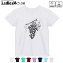 ドライTシャツ 吸水 速乾 DRY 選べる8カラー tシャツ レディース スポーツ ゆったり UV対策 デザイン M L Tシャツ ティーシャツ T shirt014232 ぶどう フルーツ 果物