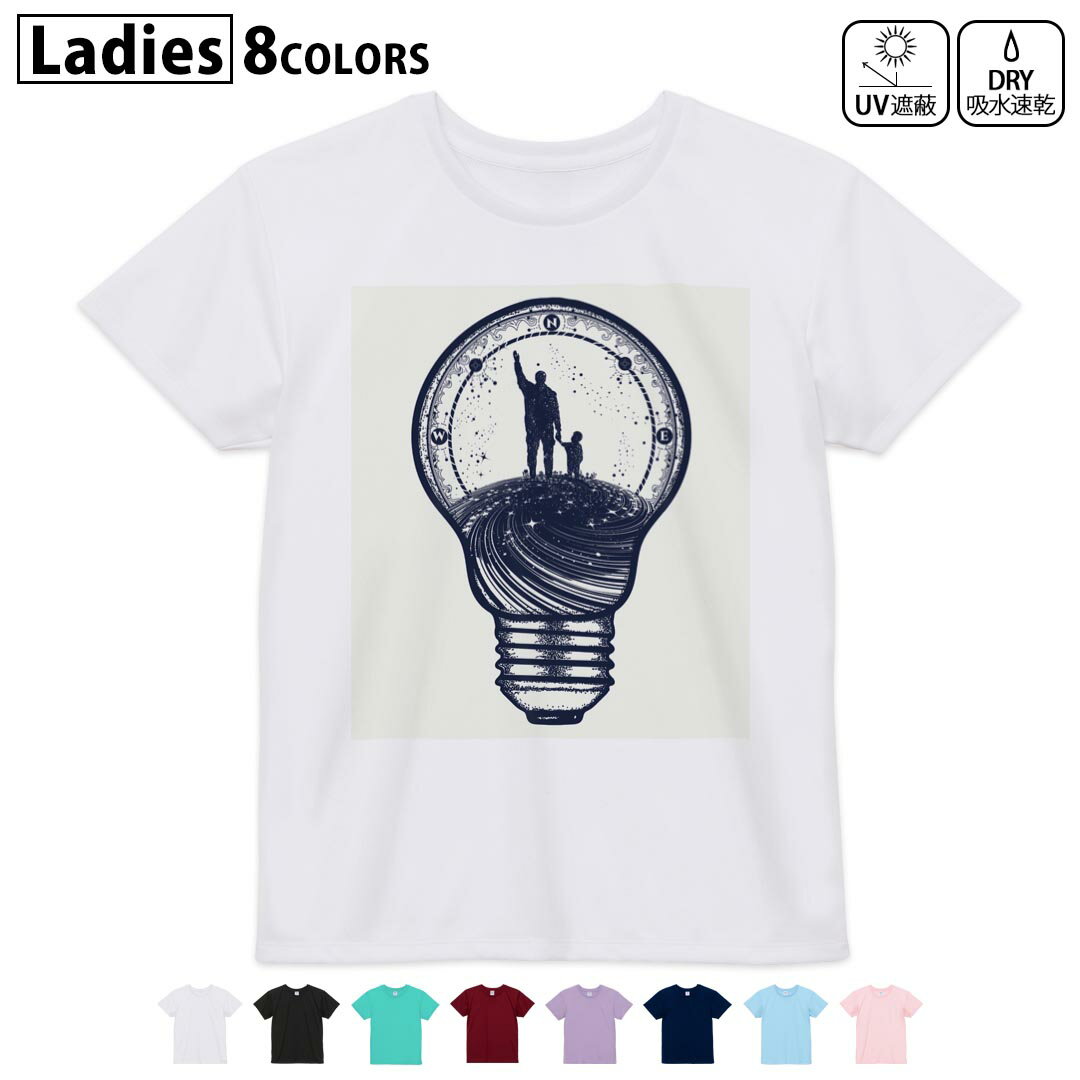 ドライTシャツ 吸水 速乾 DRY 選べる8カラー tシャツ レディース スポーツ ゆったり UV対策 デザイン M..