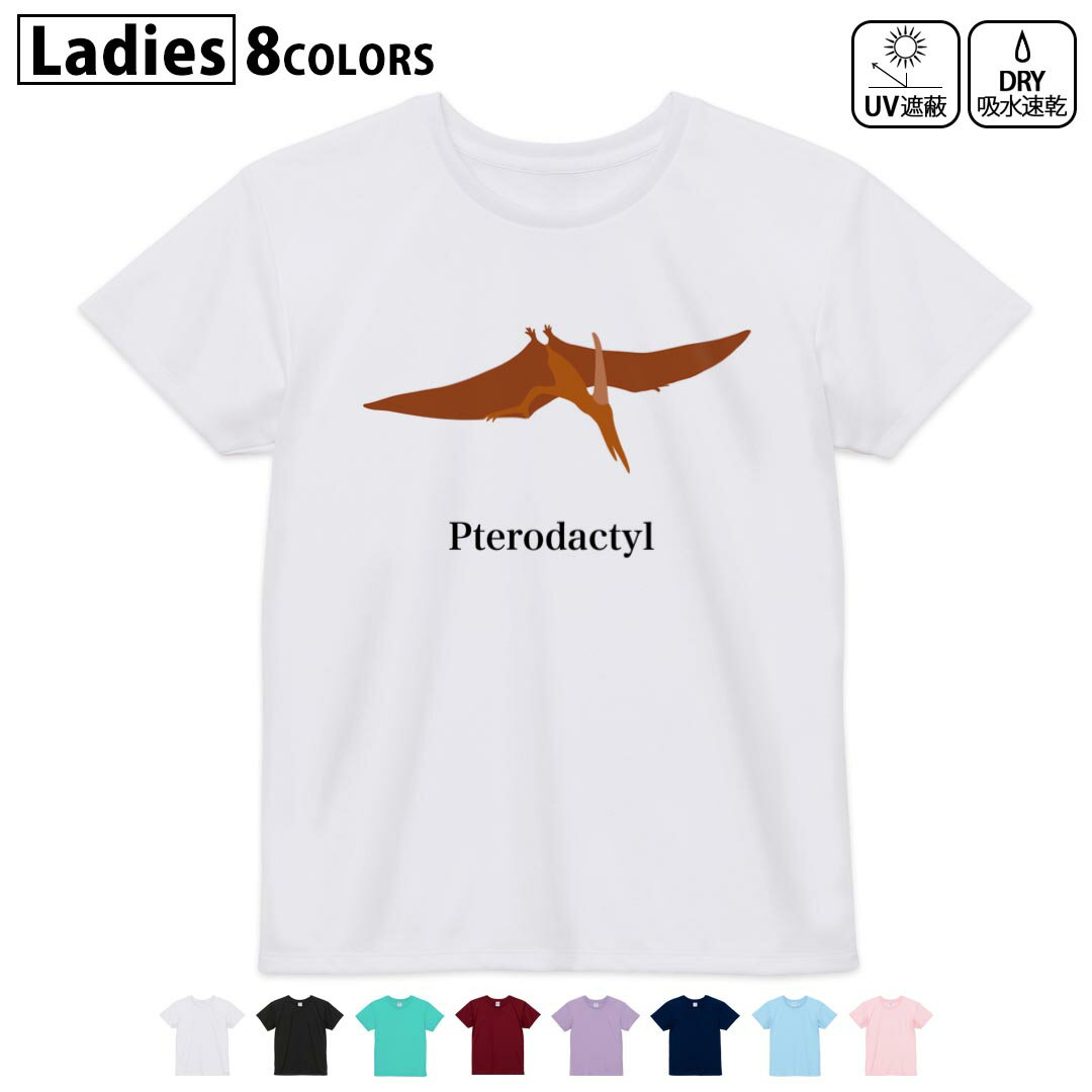 ドライTシャツ 吸水 速乾 DRY 選べる8カラー tシャツ レディース スポーツ ゆったり UV対策 デザイン M L Tシャツ ティーシャツ T shir..