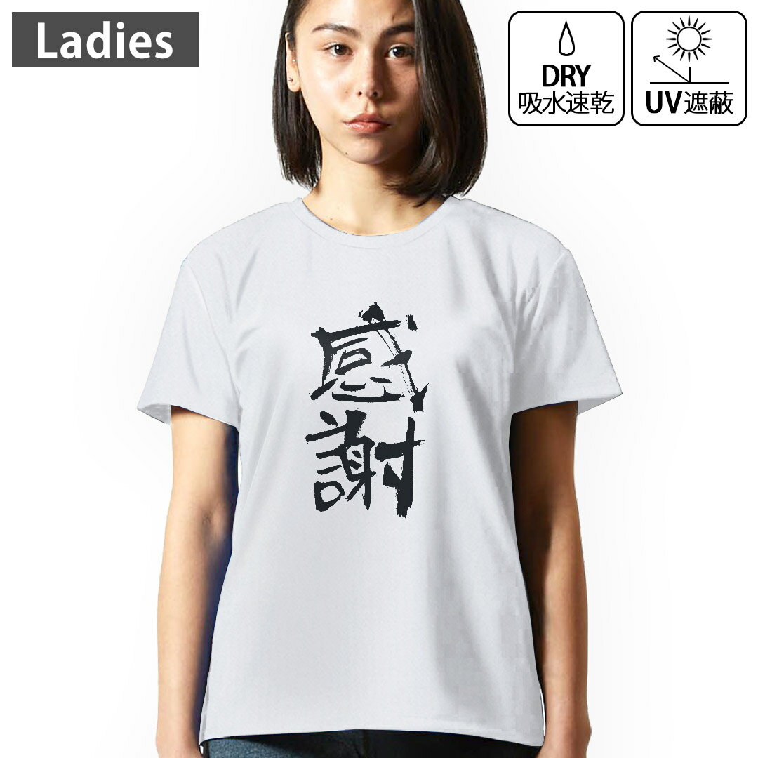 レディース ドライTシャツ ホワイト 半袖 4.1オンス ジム トレーニング スポーツ 運動会 ドライアスレ..