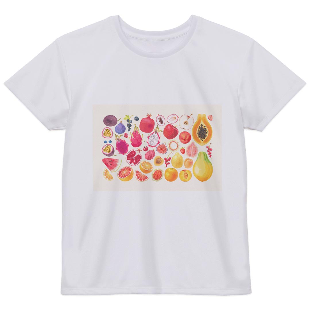 レディース ドライTシャツ ホワイト 半袖 4.1オンス ジム トレーニング スポーツ 運動会 ドライアスレチック UVカット 紫外線遮蔽 吸水速乾 デザイン Tshirt M L 032224