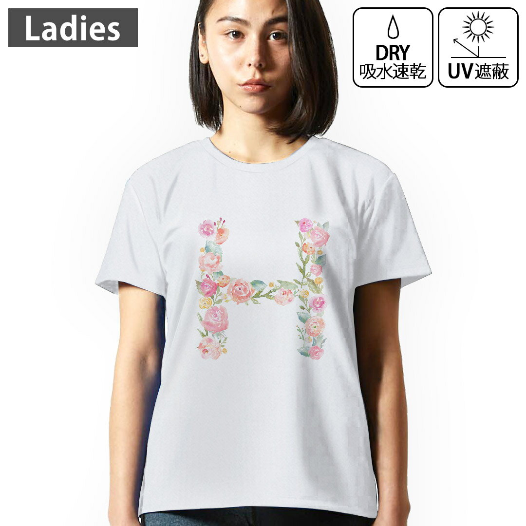 レディースドライTシャツホワイト半...