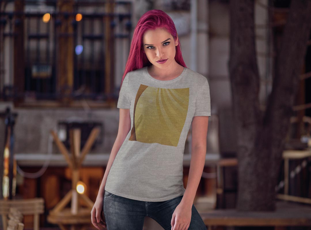 tシャツ レディース 半袖 白地 デザイン M L 白 ホワイト グレー Tシャツ ティーシャツ T shirt 002156 クール シンプル　オレンジ