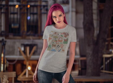 tシャツ レディース 半袖 白地 デザイン S M L XL Tシャツ ティーシャツ T shirt 013625 お正月 門松 謹賀新年