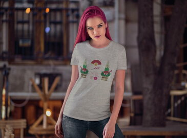 tシャツ レディース 半袖 白地 デザイン S M L XL Tシャツ ティーシャツ T shirt 013828 門松 正月