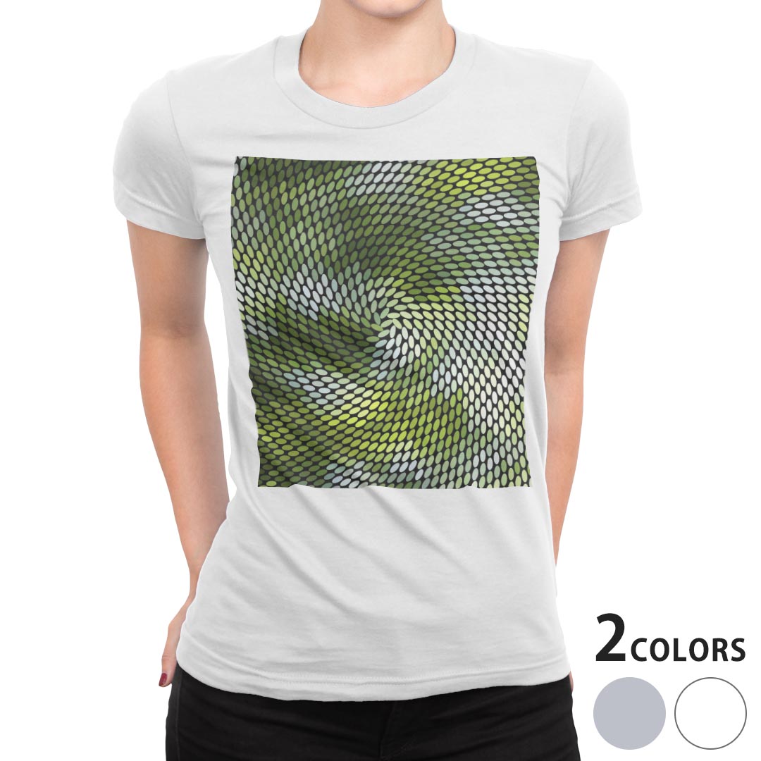 tシャツ レディース 半袖 白地 デザイン M L 白 ホワイト グレー Tシャツ ティーシャツ T shirt 000467 その他 バブル　緑