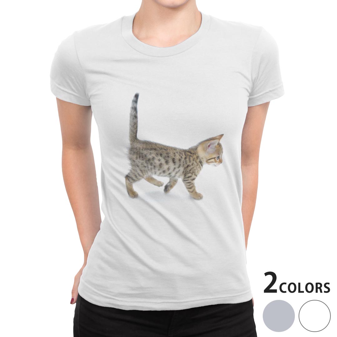 tシャツ レディース 半袖 白地 デザイン M L 白 ホワイト グレー Tシャツ ティーシ...