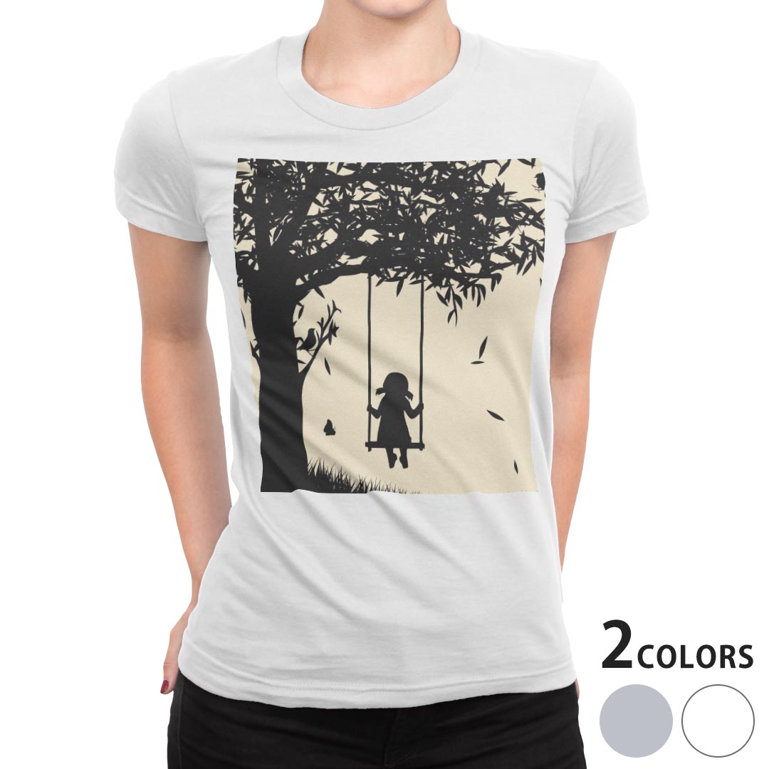 tシャツ レディース 半袖 白地 デザイン M L 白 ホワイト グレー Tシャツ ティーシャツ T shirt 001526..