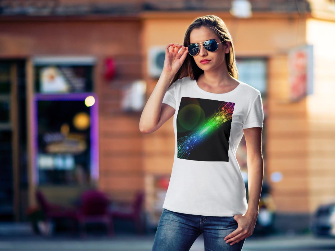 tシャツ レディース 半袖 白地 デザイン M L 白 ホワイト グレー Tシャツ ティーシ...