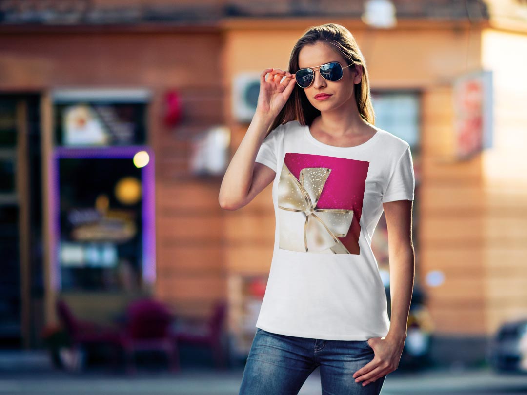tシャツ レディース 半袖 白地 デザイン M L 白 ホワイト グレー Tシャツ ティーシ...