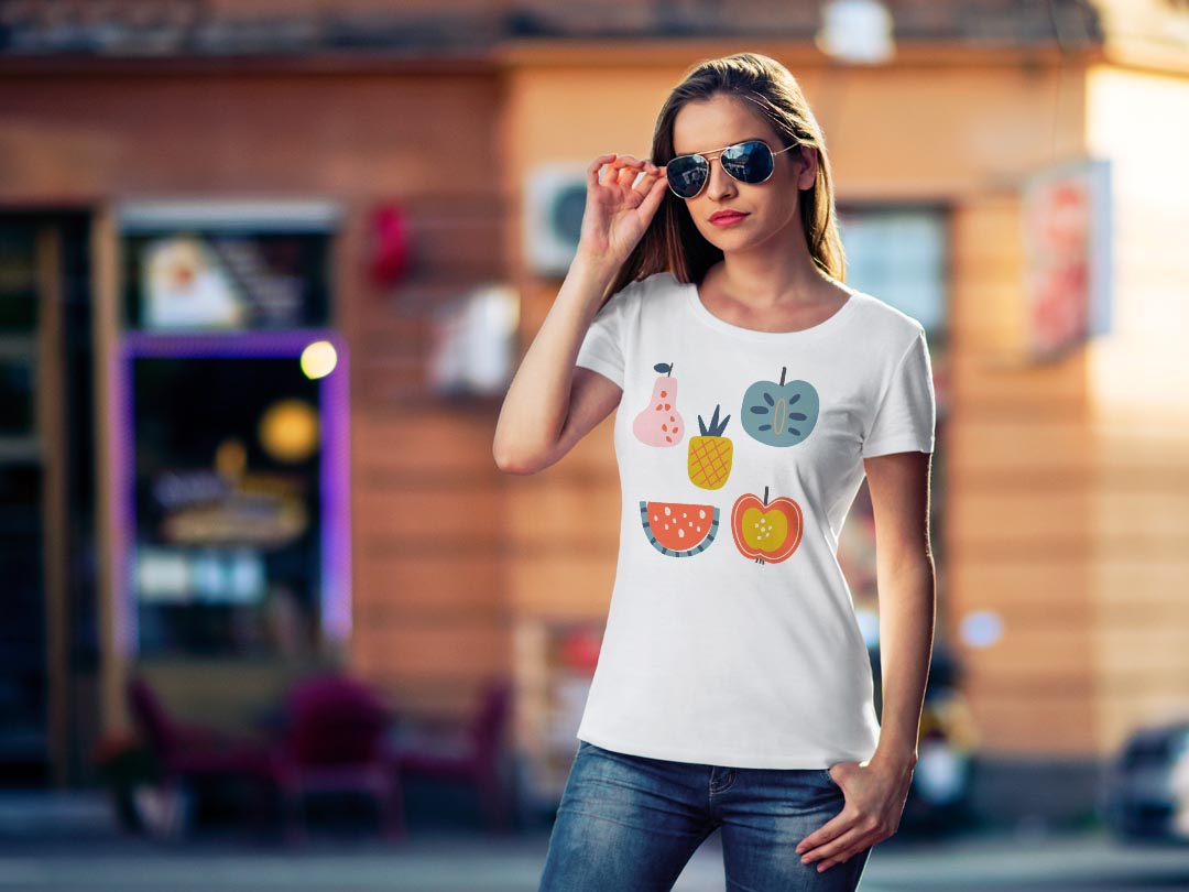 tシャツ レディース 半袖 白地 デザイン M L 白 ホワイト グレー Tシャツ ティーシ...