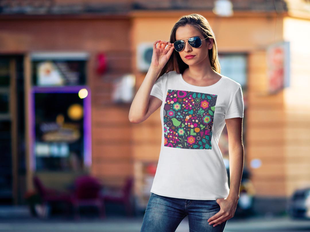 tシャツ レディース 半袖 白地 デザイン M L 白 ホワイト グレー Tシャツ ティーシ...