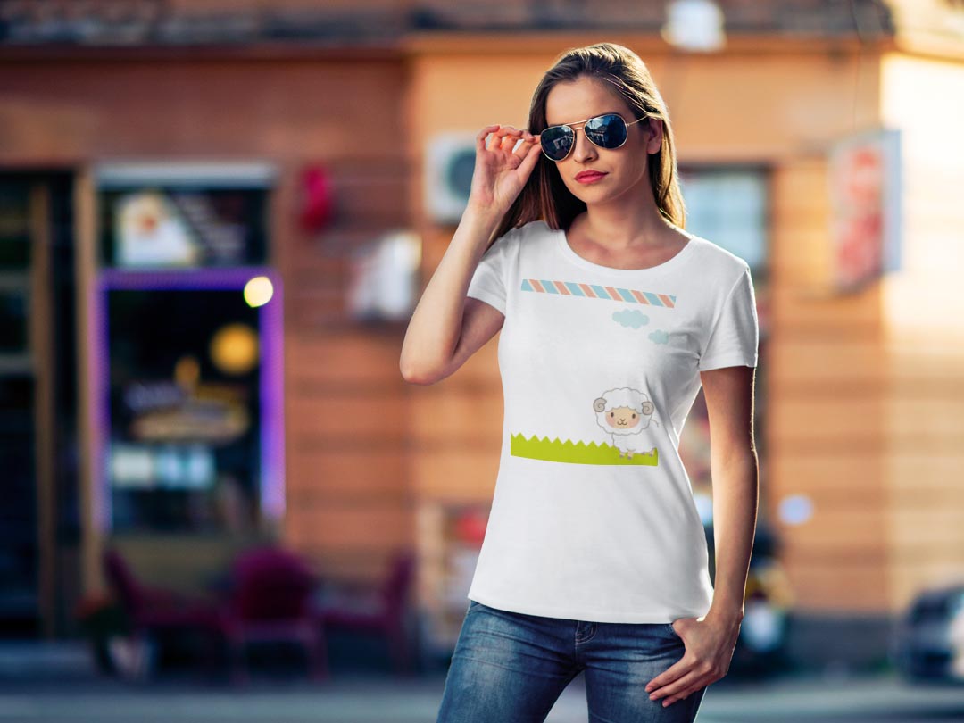 tシャツ レディース 半袖 白地 デザイン M L 白 ホワイト グレー Tシャツ ティーシ...