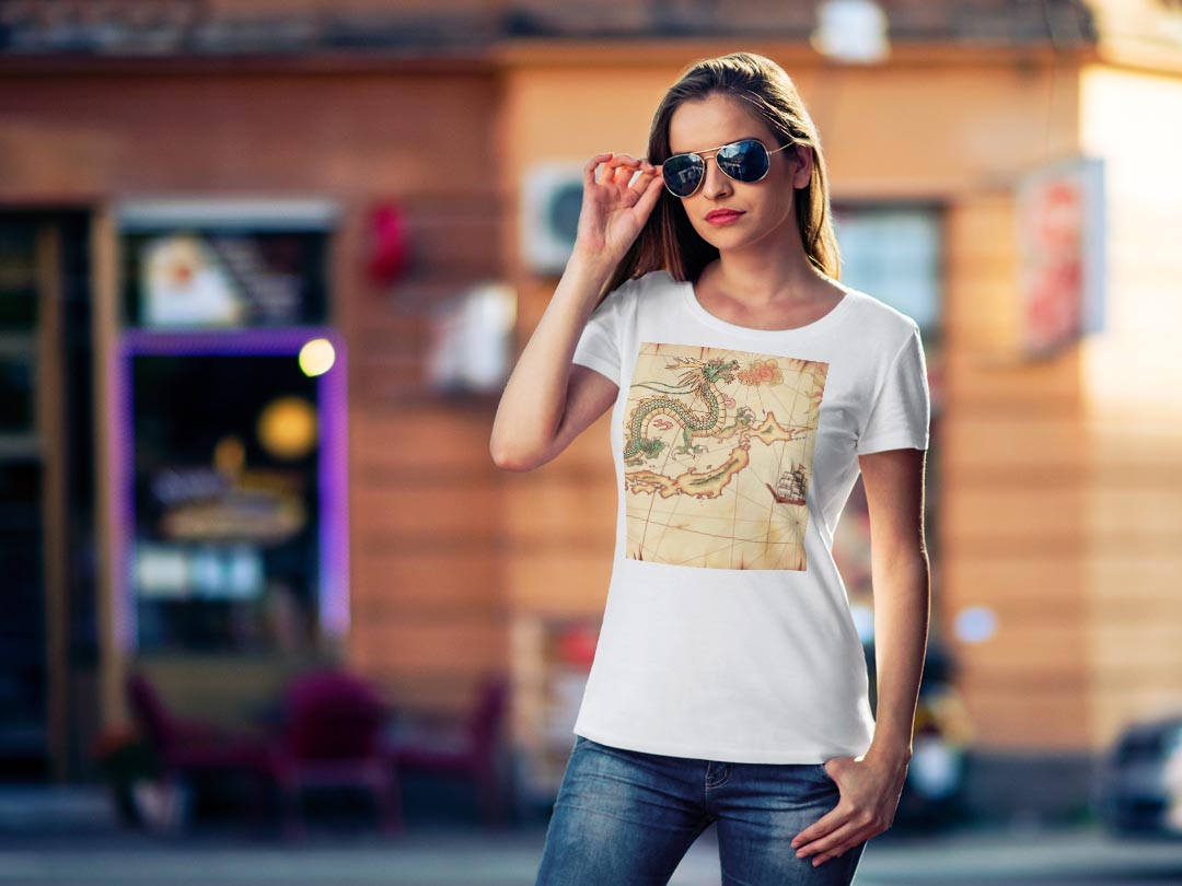 tシャツ レディース 半袖 白地 デザイン M...の紹介画像2