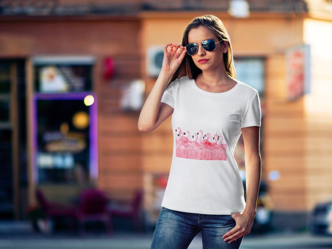 tシャツ レディース 半袖 白地 デザイン M L 白 ホワイト グレー Tシャツ ティーシ...