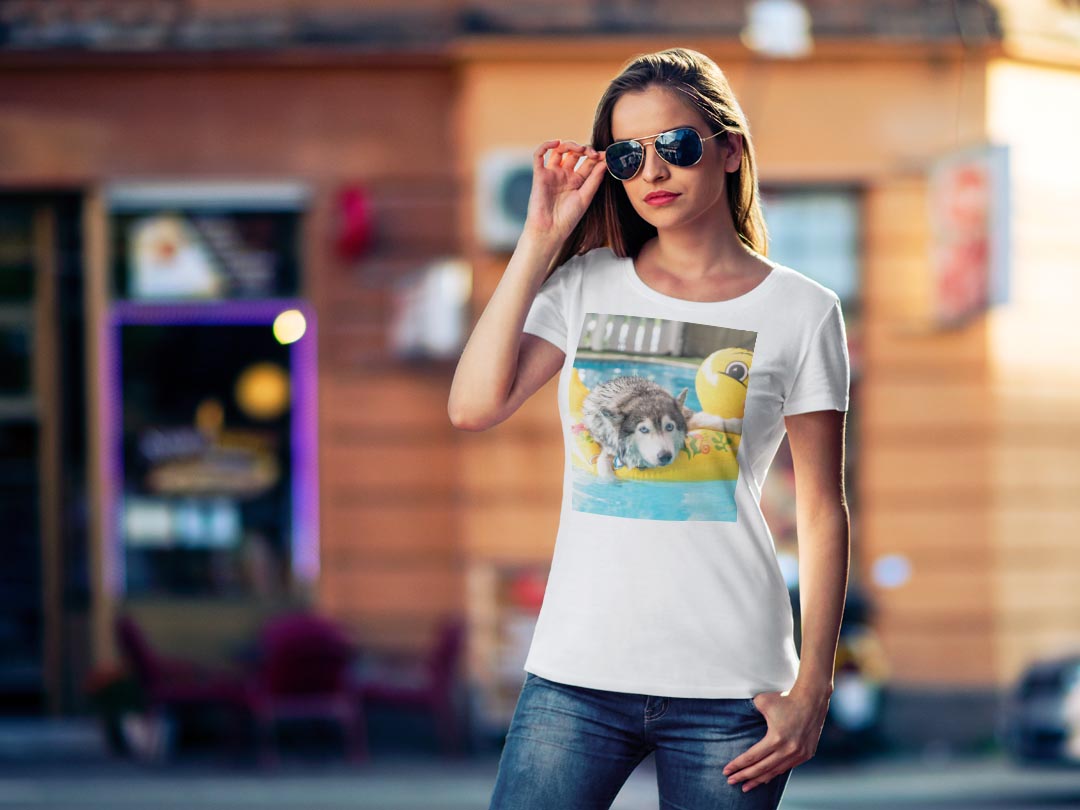 tシャツ レディース 半袖 白地 デザイン M L 白 ホワイト グレー Tシャツ ティーシ...
