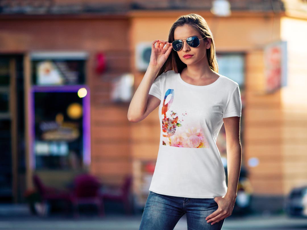 tシャツ レディース 半袖 白地 デザイン M L 白 ホワイト グレー Tシャツ ティーシ...