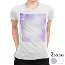 tシャツ レディース 半袖 白地 デザイン M L 白 ホワイト グレー Tシャツ ティーシャツ T shirt 002170 クール しゃぼん玉 紫