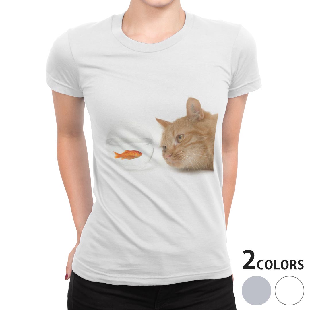 tシャツ レディース 半袖 白地 デザイン M L 白 ホワイト グレー Tシャツ ティーシ...