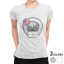 tシャツ レディース 半袖 白地 デザイン M L 白 ホワイト グレー Tシャツ ティーシャツ T shirt 003580 クール 外国 国旗(4)