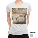 tシャツ レディース 半袖 白地 デザイン S M L XL Tシャツ ティーシャツ T shirt 023545 雨 風景 傘