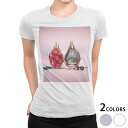 tシャツ レディース 半袖 白地 デザイン S M L XL Tシャツ ティーシャツ T shirt 023847 ドラゴンフルーツ 夏 ハワイ