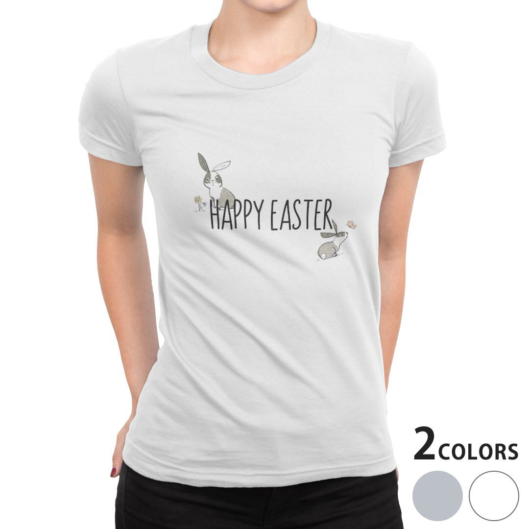 tシャツ レディース 半袖 白地 デザイン M L 白 ホワイト グレー Tシャツ ティーシャツ T shirt 030168