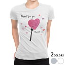 tシャツ レディース 半袖 白地 デザイン M L 白 ホワイト グレー Tシャツ ティーシャツ T shirt 031567 バレンタイン ハート フォーク