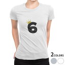 tシャツ レディース 半袖 白地 デザイン S M L XL Tシャツ ティーシャツ T shirt 031937 数字 記念日 6