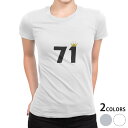 tシャツ レディース 半袖 白地 デザイン M L 白 ホワイト グレー Tシャツ ティーシャツ T shirt 032002 数字 記念日 71