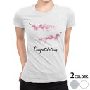 tシャツ レディース 半袖 白地 デザイン S M L XL Tシャツ ティーシャツ T shirt 032126 花 桜 卒業