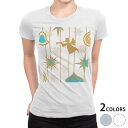 tシャツ レディース 半袖 白地 デザイン M L 白 ホワイト グレー Tシャツ ティーシャツ T shirt 004161 ユニーク イラスト キャラクター 雪