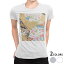 tシャツ レディース 半袖 白地 デザイン S M L XL Tシャツ ティーシャツ T shirt 004481 日本語・和柄 和風　和柄　花