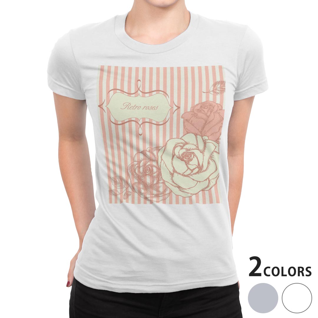 tシャツレディース半袖白地デザイン...