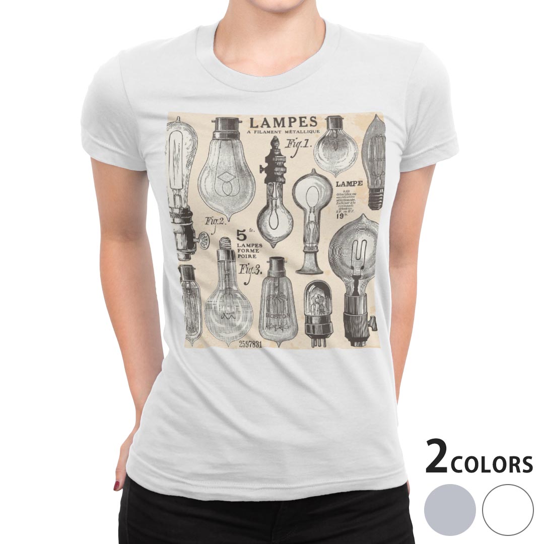 tシャツ レディース 半袖 白地 デザイン M L 白 ホワイト グレー Tシャツ ティーシャツ T shirt 005388..