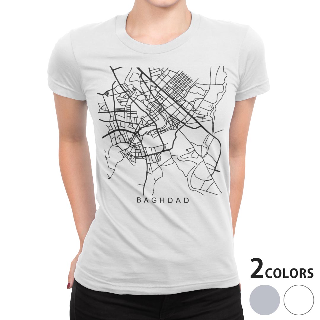tシャツ レディース 半袖 白地 デザイン M L 白 ホワイト グレー Tシャツ ティーシャツ T shirt 050119