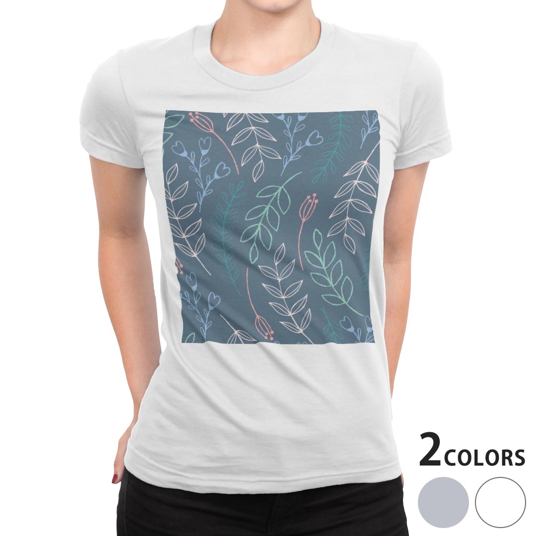 tシャツ レディース 半袖 白地 デザイン M L 白 ホワイト グレー Tシャツ ティーシャツ T shirt 050334