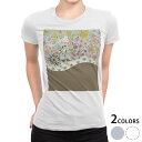 tシャツ レディース 半袖 白地 デザイン S M L XL Tシャツ ティーシャツ T shirt 006088 その他 花　フラワー